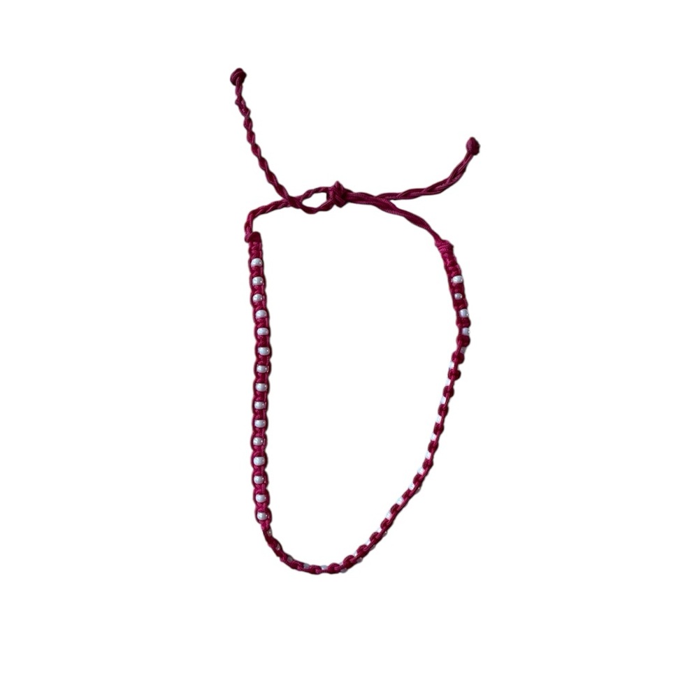 Elegant Red Braided Bracelet